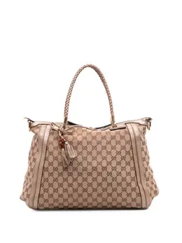 Gucci Pre-Owned: Коричневая сумка-шоппер 
