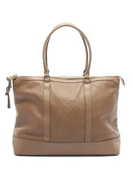 Gucci Pre-Owned: Коричневая сумка-шоппер 