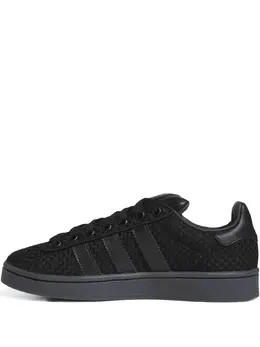 adidas: Чёрные кроссовки  Campus