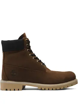 Timberland: Тёмные ботинки 