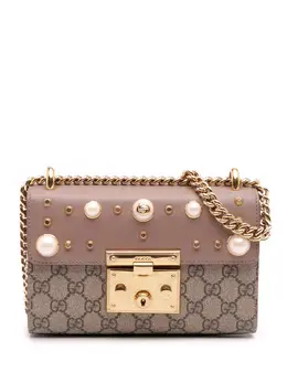 Gucci Pre-Owned: Коричневая сумка через плечо 