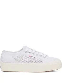 Superga: Белые кроссовки 