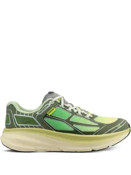 HOKA: Зелёные кроссовки 