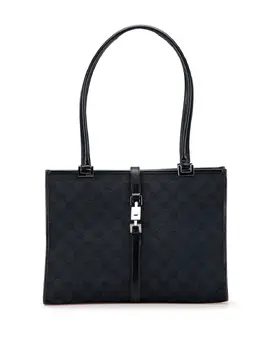 Gucci Pre-Owned: Чёрная сумка-шоппер 