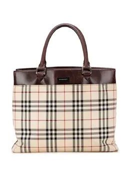 Burberry Pre-Owned: Коричневая сумка-шоппер 