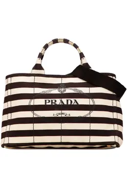 Prada Pre-Owned: Сумка в полоску 