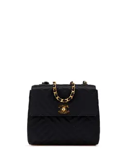 CHANEL Pre-Owned: Чёрная сумка через плечо 