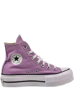 Converse: Фиолетовые кроссовки  Chuck Taylor All Star Lift