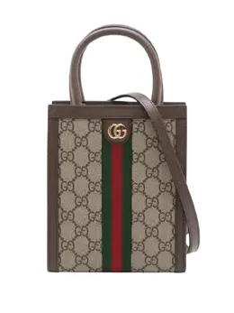 Gucci Pre-Owned: Коричневая сумка-шоппер 
