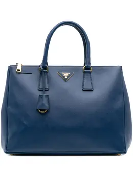 Prada Pre-Owned: Голубая сумка-шоппер 