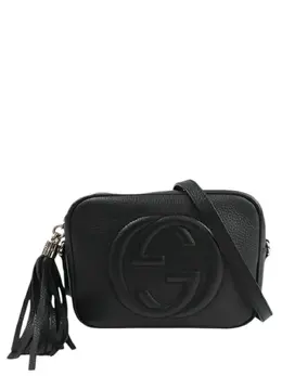 Gucci Pre-Owned: Чёрная сумка через плечо 