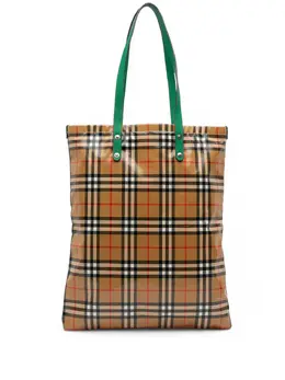 Burberry Pre-Owned: Коричневая сумка-шоппер 