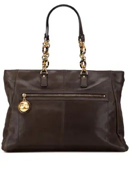 Fendi Pre-Owned: Коричневая сумка-шоппер 