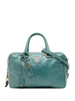 Prada Pre-Owned: Голубая сумка 