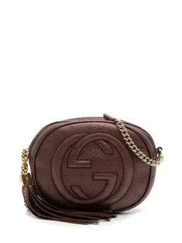 Gucci Pre-Owned: Фиолетовая сумка через плечо 