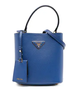 Prada Pre-Owned: Голубая сумка 