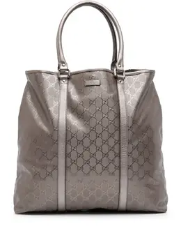 Gucci Pre-Owned: Серая сумка-шоппер 