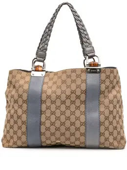 Gucci Pre-Owned: Коричневая сумка-шоппер 