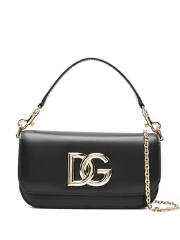 Dolce & Gabbana: Чёрная сумка через плечо 