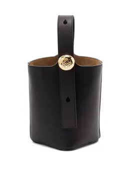 LOEWE: Чёрная сумка  Bucket