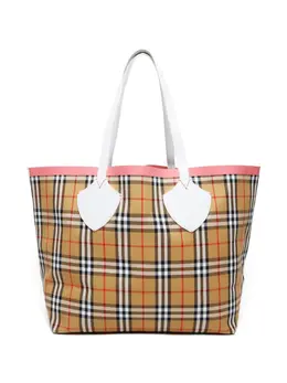 Burberry Pre-Owned: Бежевая сумка-шоппер 