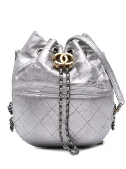 CHANEL Pre-Owned: Серебристая сумка 