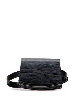 Louis Vuitton Pre-Owned: Чёрная поясная сумка 