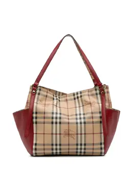 Burberry Pre-Owned: Коричневая сумка-шоппер 