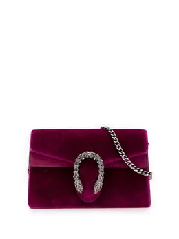 Gucci Pre-Owned: Фиолетовая сумка через плечо 