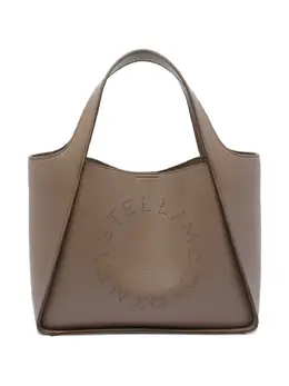 Stella McCartney: Коричневая сумка-шоппер  Stella Logo