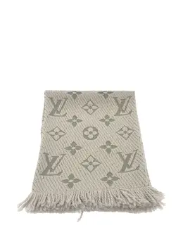 Louis Vuitton Pre-Owned: Серый шарф 