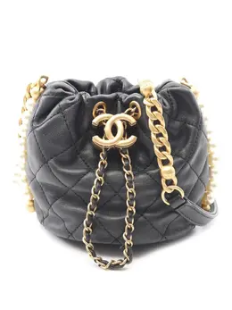 CHANEL Pre-Owned: Чёрная сумка 