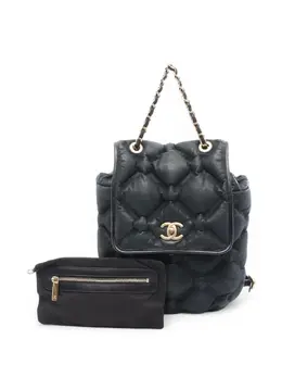 CHANEL Pre-Owned: Чёрный рюкзак 