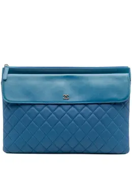 CHANEL Pre-Owned: Голубой клатч 