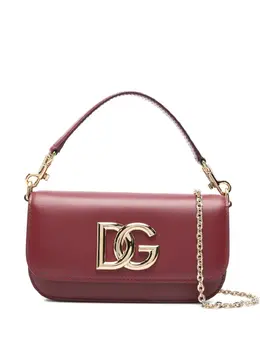 Dolce & Gabbana: Бордовая сумка-шоппер 