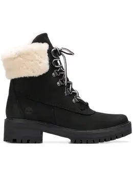 Timberland: Чёрные ботинки 