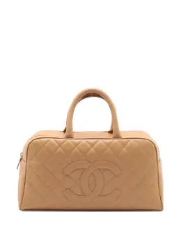 CHANEL Pre-Owned: Бежевая сумка-шоппер 