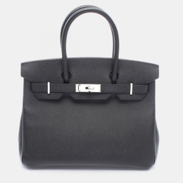 Hermes: Чёрная сумка  Birkin 30