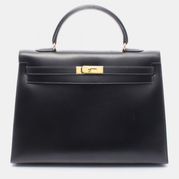 Hermes: Чёрная сумка  Kelly 35