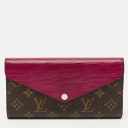 Louis Vuitton: Розовый кошелёк  Épi