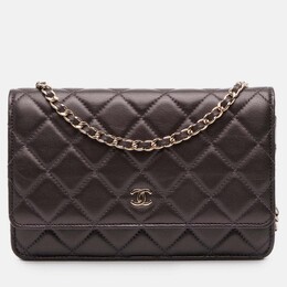 Chanel: Коричневый кошелёк 
