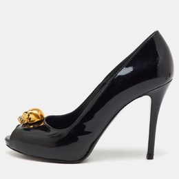 Alexander McQueen: Чёрные босоножки  Skull