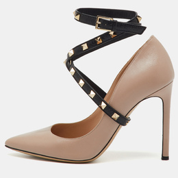 Valentino: Бежевые туфли  Rockstud