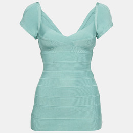 Herve Leger: Голубой топ 