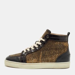 Christian Louboutin: Бежевые кроссовки 
