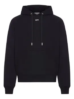 Off-White: Чёрная толстовка 