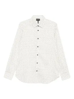 Emporio Armani: Рубашка с принтом 