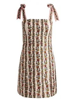 alice + olivia: Платье с растительным принтом 