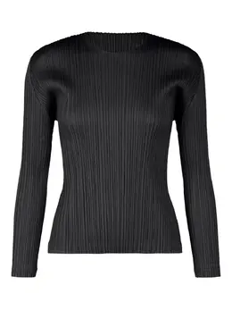 Pleats Please Issey Miyake: Топ с длинным рукавом 