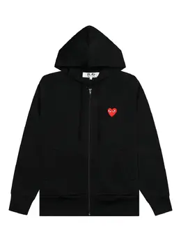 Comme Des Garçons Play: Чёрный свитшот  Heart
